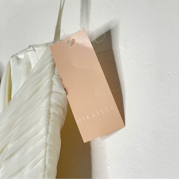 Mikaella Bridal Strapless Mermaid Ivory Wedding Dress Size 4 - Picture 5 of 12